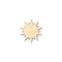 Load image into Gallery viewer, Unfinished Wooden Sun Star Shape - Space - Nursery - Craft - up to 24&quot;  DIY

