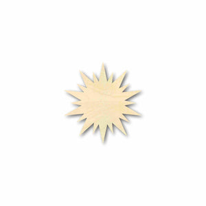 Unfinished Wooden Sun Star Shape - Space - Nursery - Craft - up to 24&quot;  DIY