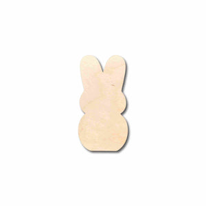 Unfinished Wooden Easter Bunny Marshmallow Cutout - Craft- up to 24" DIY