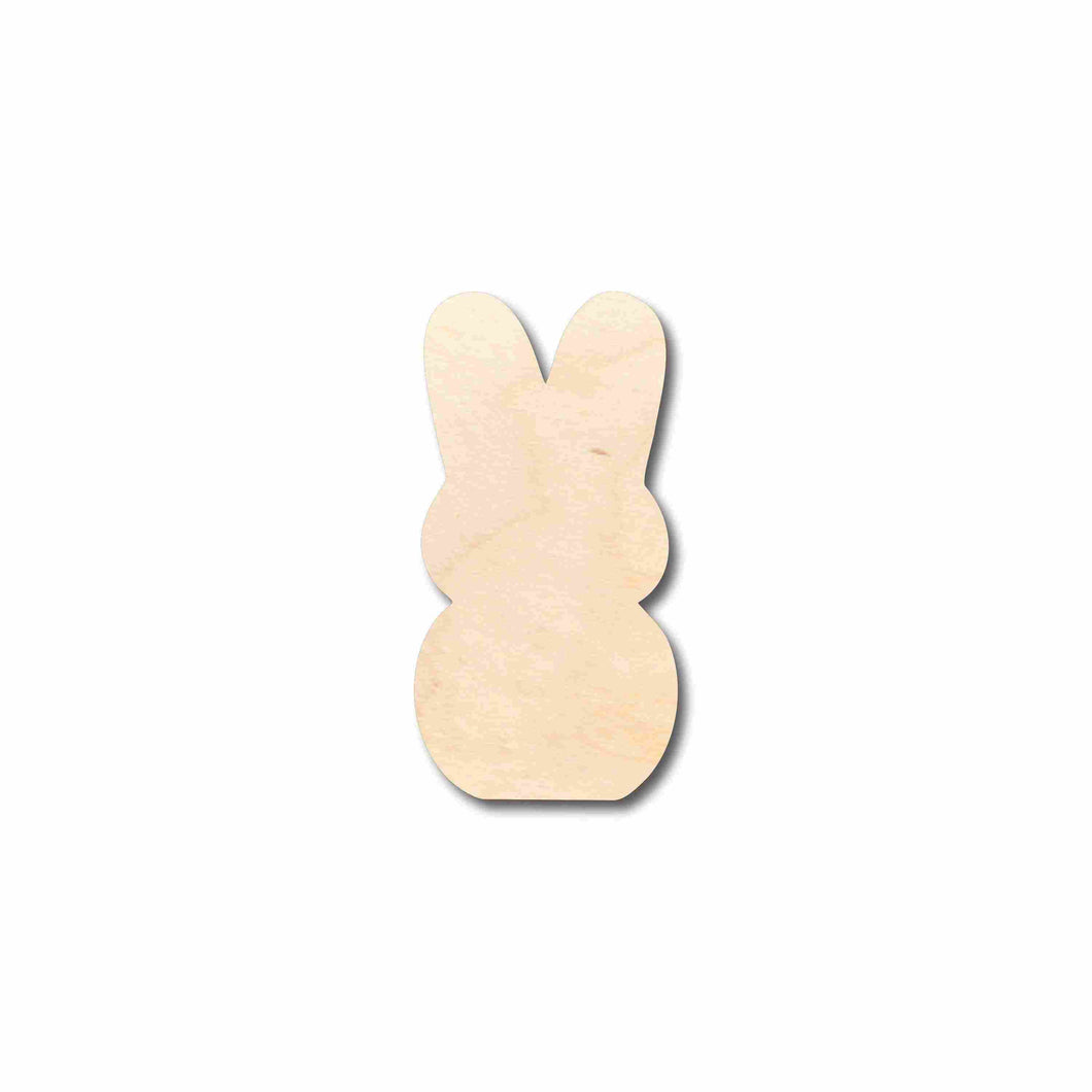Unfinished Wooden Easter Bunny Marshmallow Cutout - Craft- up to 24