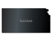 Load image into Gallery viewer, Metal Kansas Wall Art - Custom Metal US State Sign - 14 Color Options
