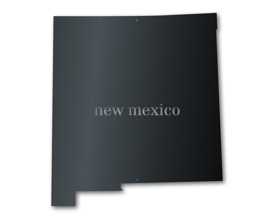 Metal New Mexico Wall Art - Custom Metal US State Sign - 14 Color Options