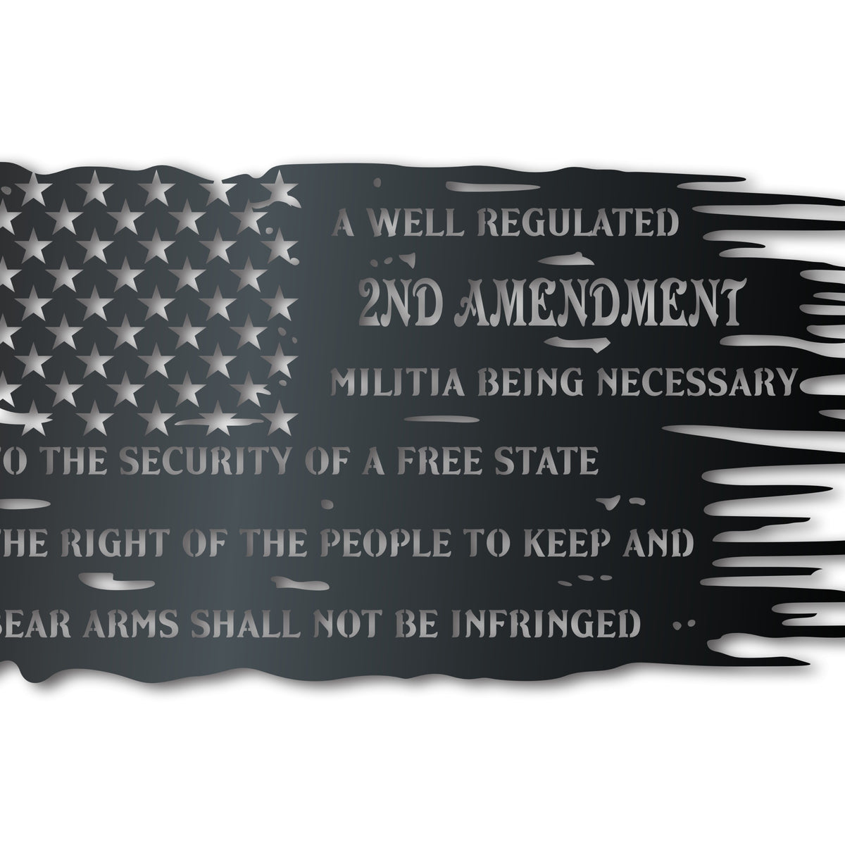 Metal American Flag Amendment Wall Art - Patriotic Metal Sign - 14 Col ...