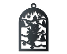Load image into Gallery viewer, Metal Skiing Snowman Wall Art - Metal Winter Sign - 14 Color Options
