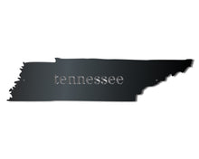 Load image into Gallery viewer, Metal Tennessee Wall Art - Custom Metal US State Sign - 14 Color Options
