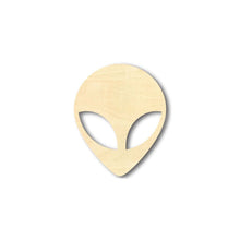 Load image into Gallery viewer, Unfinished Wooden Alien Head - Outer Space - Craft - up to 24&quot; DIY-24 Hour Crafts

