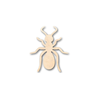 Unfinished Wooden Ant Shape - Insect - Animal - Wildlife - Craft - up to 24