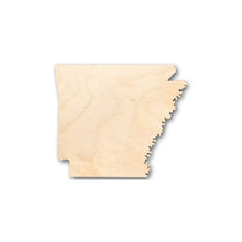 Load image into Gallery viewer, Unfinished Wooden Arkansas Shape - State - Craft - up to 24&quot; DIY-24 Hour Crafts
