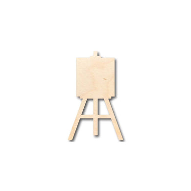 Unfinished Wooden Artist Painting Easel Shape - Craft - up to 24