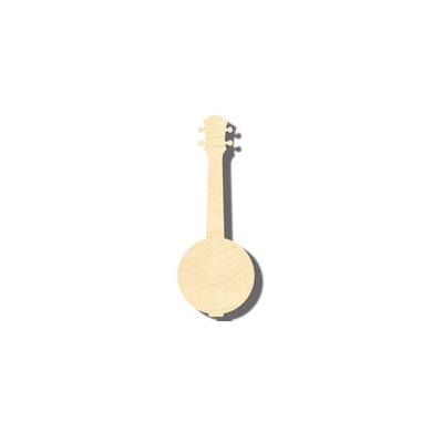 Unfinished Wooden Banjo Shape - Craft - Music - up to 24