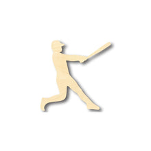 Load image into Gallery viewer, Unfinished Wooden Baseball Player Shape - Sports - Kids Room Decor - up to 24&quot; DIY-24 Hour Crafts
