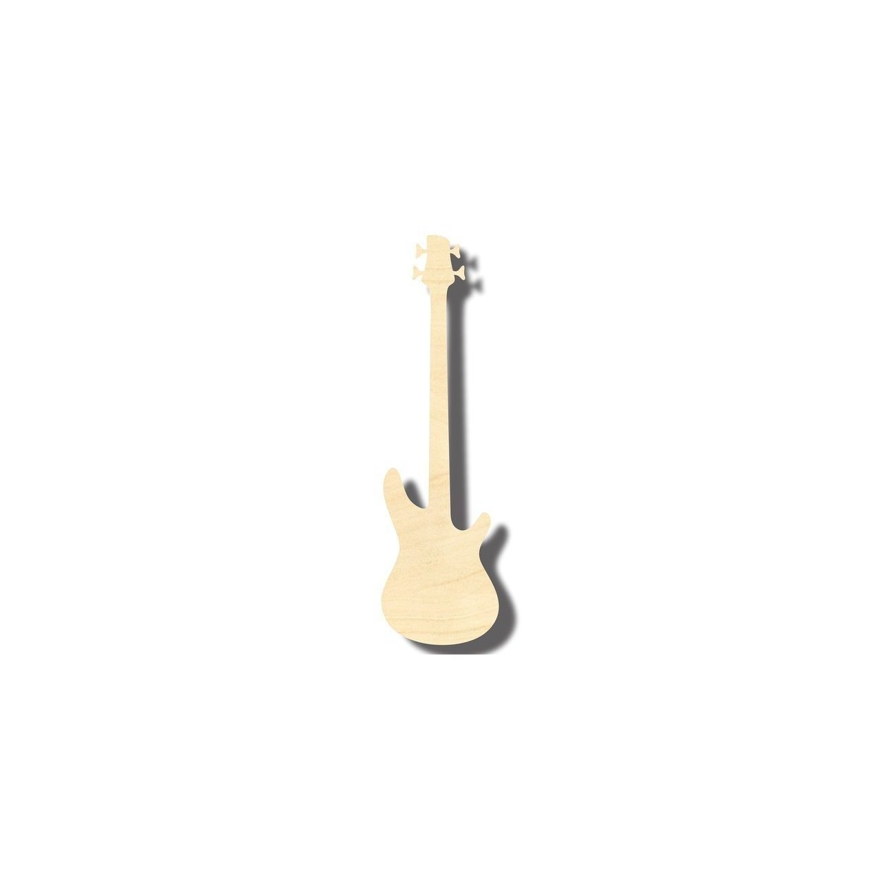 Unfinished Wooden Bass Guitar Shape - Craft - Music - up to 24" DIY-24 Hour Crafts