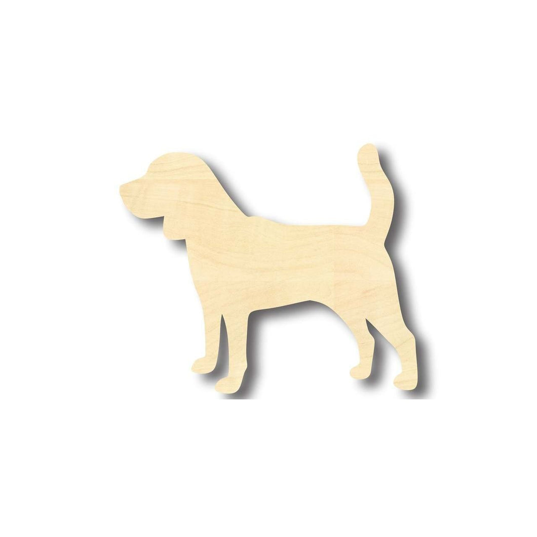 Unfinished Wooden Beagle Dog Shape - Animal - Pet - Craft - up to 24