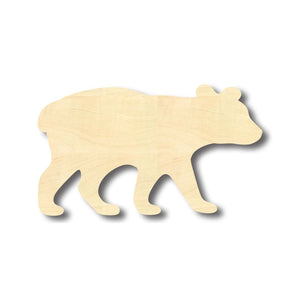 Unfinished Wooden Bear Cub Shape - Animal - Craft - up to 24" DIY-24 Hour Crafts