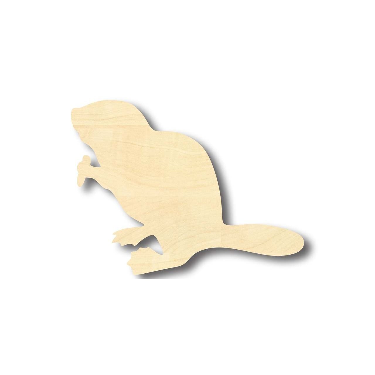 Unfinished Wooden Beaver Shape - Animal - Craft - up to 24" DIY-24 Hour Crafts