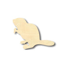 Unfinished Wooden Beaver Shape - Animal - Craft - up to 24" DIY-24 Hour Crafts