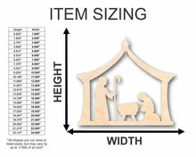 Load image into Gallery viewer, Unfinished Wooden Bethlehem Nativity Shape - Christmas - Craft - up to 24&quot; DIY-24 Hour Crafts
