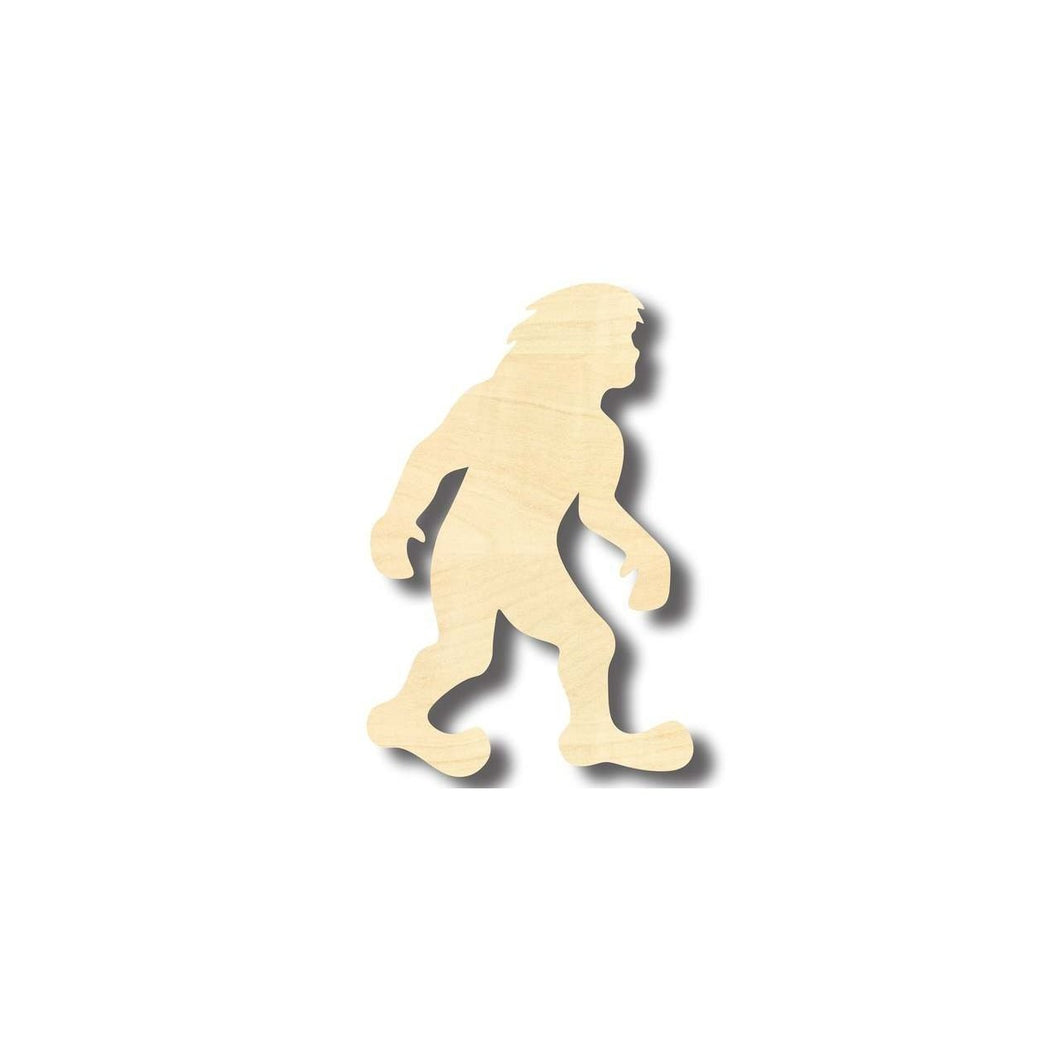 Unfinished Wooden Bigfoot Shape - Craft - up to 24