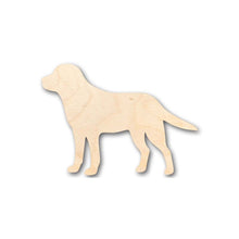 Load image into Gallery viewer, Unfinished Wooden Black Golden Labrador Dog Shape - Animal - Pet - Craft - up to 24&quot; DIY-24 Hour Crafts
