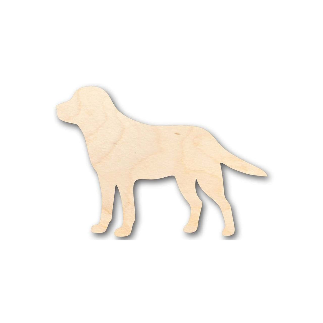 Unfinished Wooden Black Golden Labrador Dog Shape - Animal - Pet - Craft - up to 24
