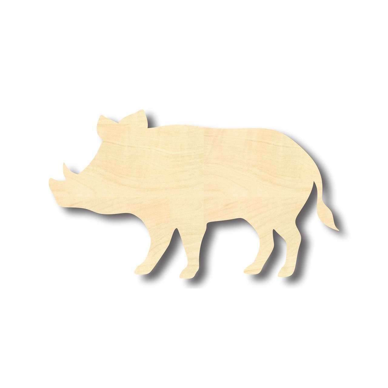 Unfinished Wooden Boar Pig Shape - Animal - Craft - up to 24