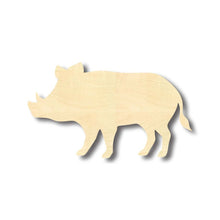 Load image into Gallery viewer, Unfinished Wooden Boar Pig Shape - Animal - Craft - up to 24&quot; DIY-24 Hour Crafts
