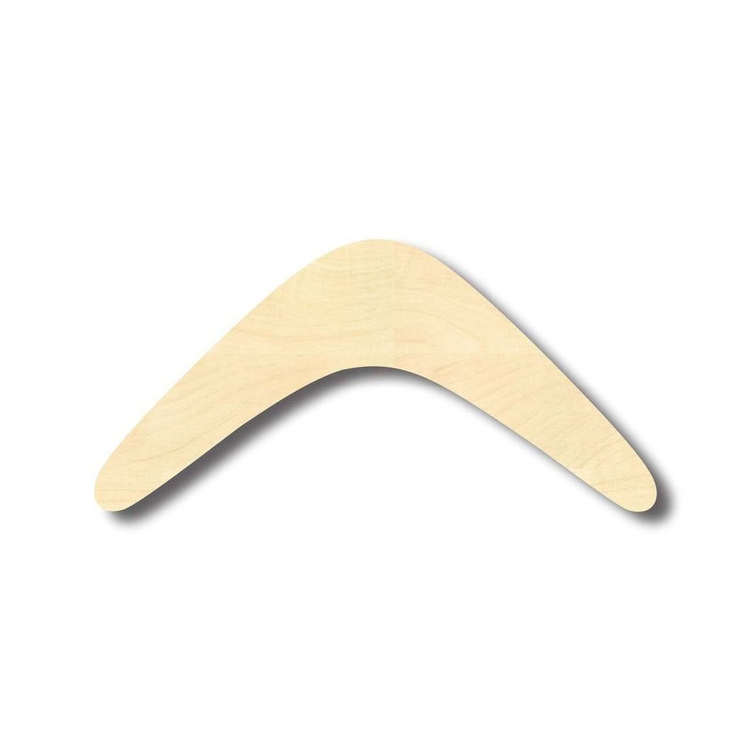 Unfinished Wooden Boomerang Wood Shape - Craft - up to 24