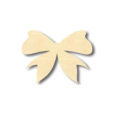 Unfinished Wooden Bow Ribbon Shape - Craft - up to 24