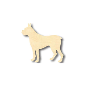 Unfinished Wooden Boxer Dog Shape - Animal - Pet - Craft - up to 24" DIY-24 Hour Crafts