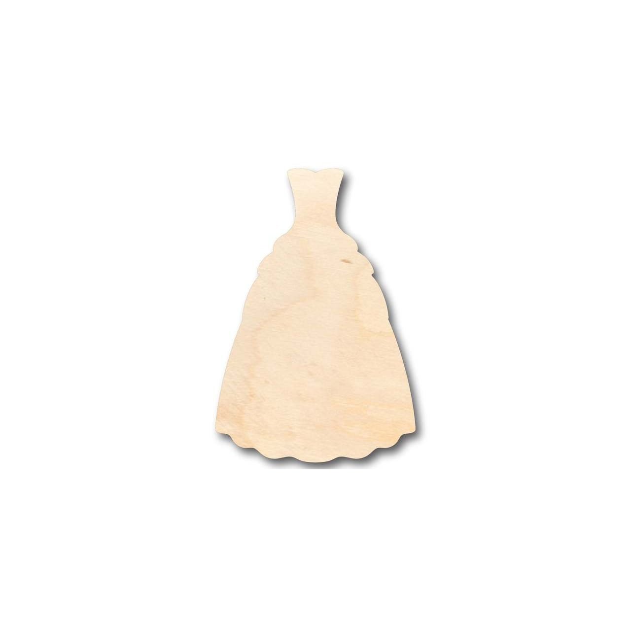 Unfinished Wooden Bride Gown Shape - Wedding - Craft - up to 24" DIY-24 Hour Crafts