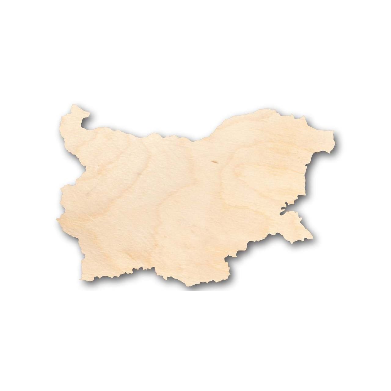 Unfinished Wooden Bulgaria Shape - Country - Craft - up to 24" DIY-24 Hour Crafts