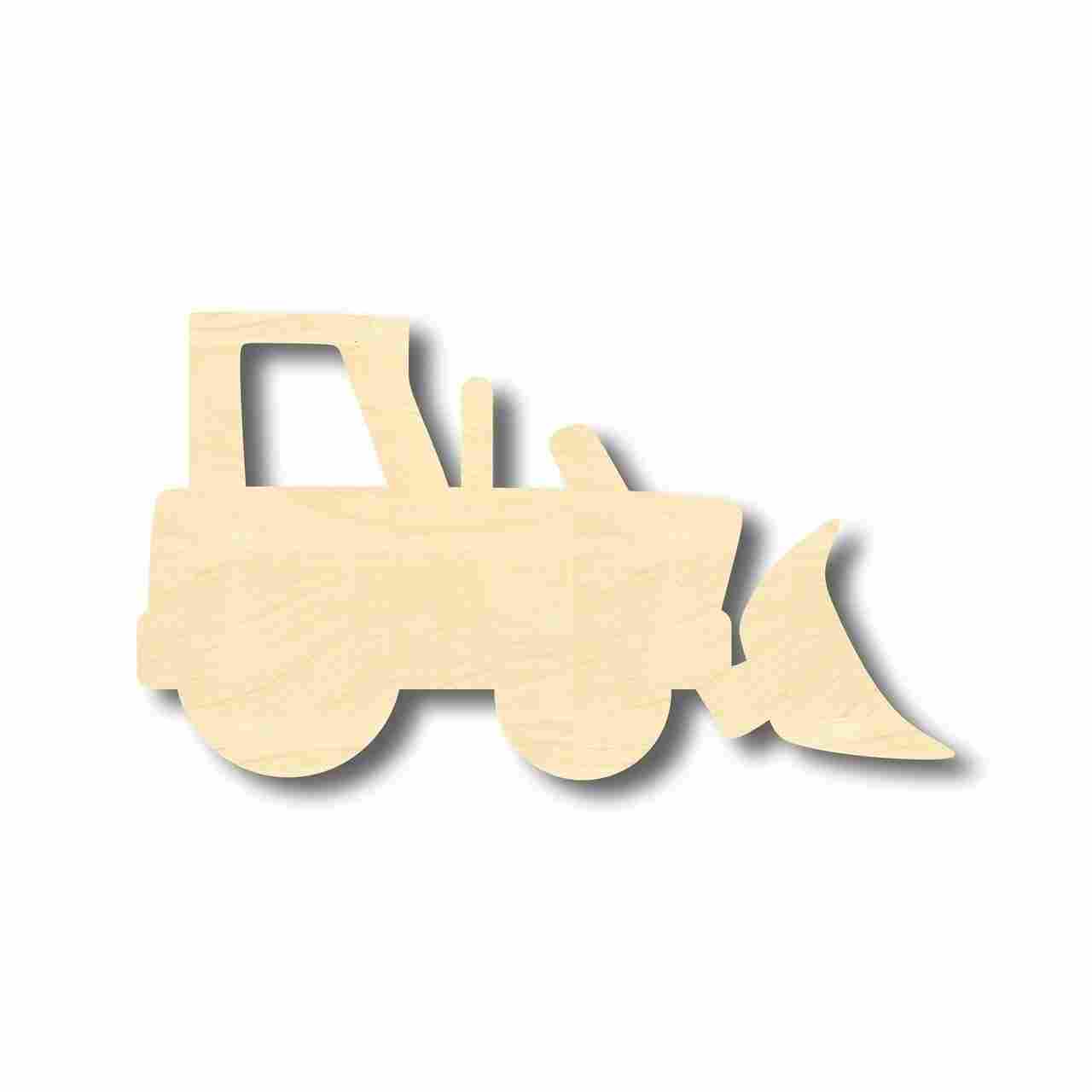 Unfinished Wooden Bulldozer Shape - Craft - up to 24" DIY-24 Hour Crafts