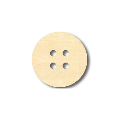 Unfinished Wooden Button Shape - Sewing - Craft - up to 24