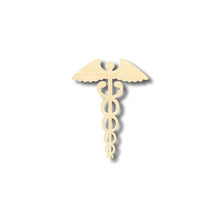 Load image into Gallery viewer, Unfinished Wooden Caduceus Shape - Medicine - Craft- up to 24&quot; DIY-24 Hour Crafts
