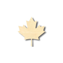 Load image into Gallery viewer, Unfinished Wooden Canadian Maple Leaf Shape - Leaves - Craft - up to 24&quot; DIY-24 Hour Crafts
