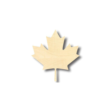 Unfinished Wooden Canadian Maple Leaf Shape - Leaves - Craft - up to 24