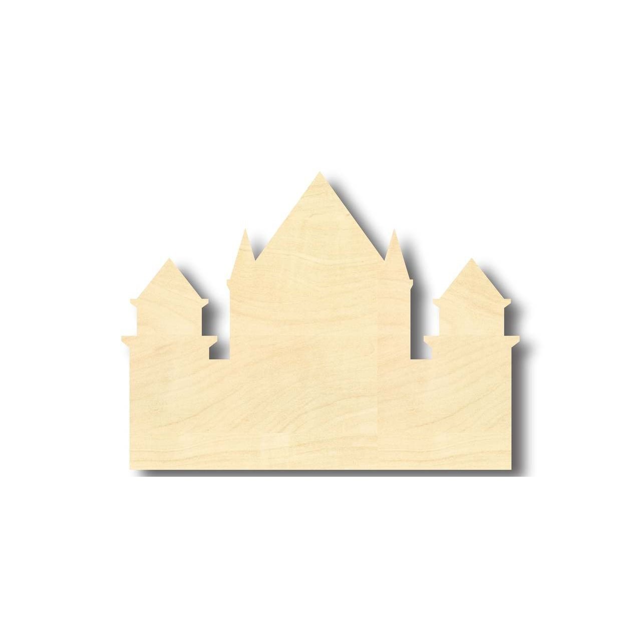 Unfinished Wooden Castle Shape - Middle Ages - Craft - up to 24" DIY-24 Hour Crafts