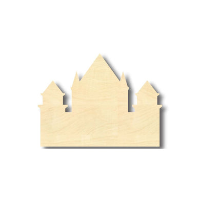 Unfinished Wooden Castle Shape - Middle Ages - Craft - up to 24