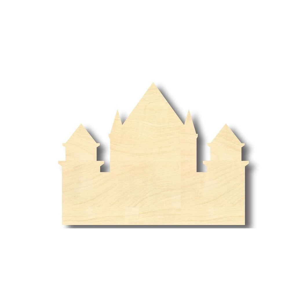 Unfinished Wooden Castle Shape - Middle Ages - Craft - up to 24