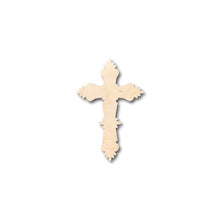 Load image into Gallery viewer, Unfinished Wooden Catholic Cross Shape - Easter - Christian - Craft - up to 24&quot; DIY-24 Hour Crafts
