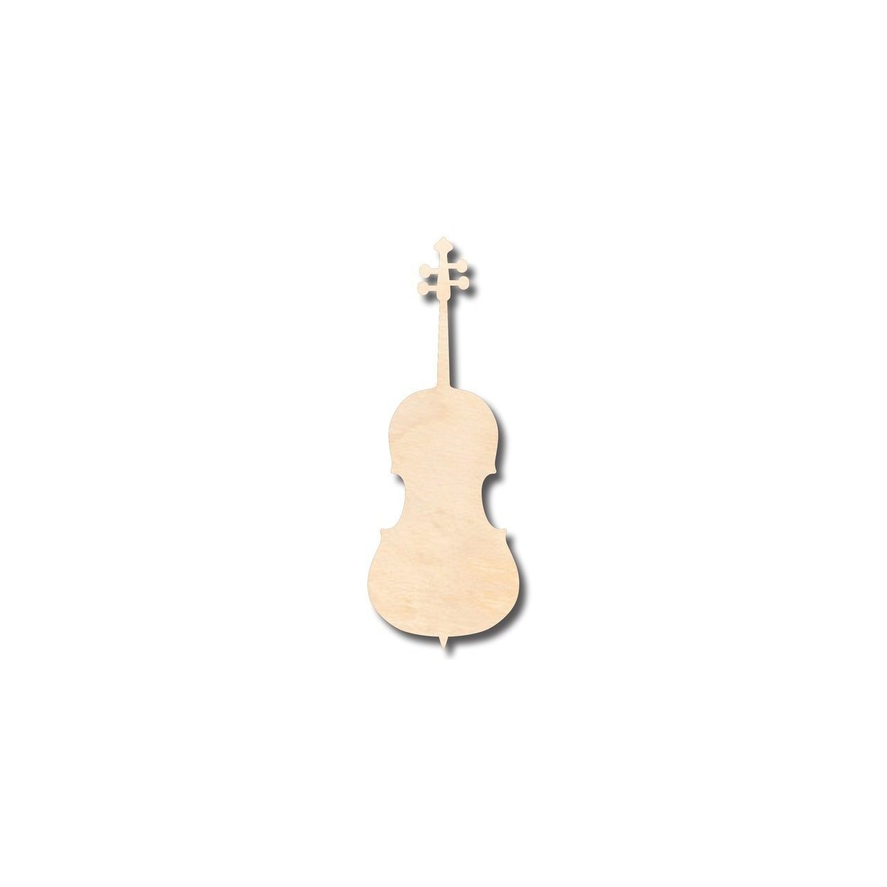 Unfinished Wooden Cello Shape - Music - Craft - up to 24" DIY-24 Hour Crafts