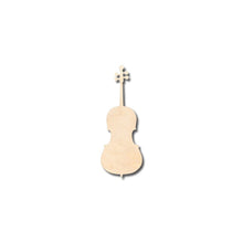 Load image into Gallery viewer, Unfinished Wooden Cello Shape - Music - Craft - up to 24&quot; DIY-24 Hour Crafts
