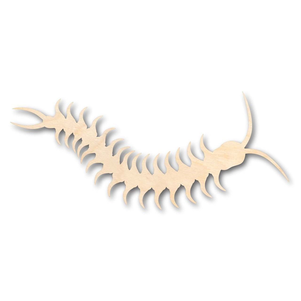 Unfinished Wooden Centipede Shape - Insect - Wildlife - Craft - up to 24" DIY-24 Hour Crafts