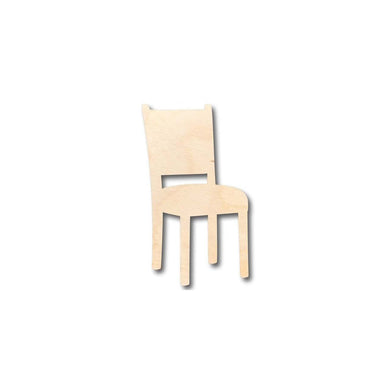Unfinished Wooden Chair Shape - Craft - up to 24