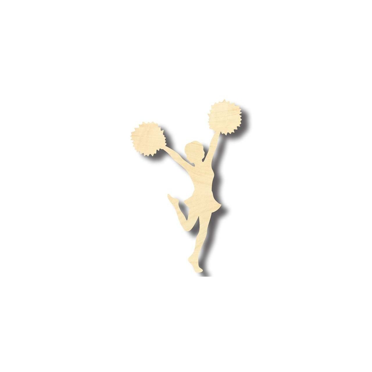 Unfinished Wooden Cheerleader Shape - Girl's Room Decor DIY - Craft- up to 24" DIY-24 Hour Crafts