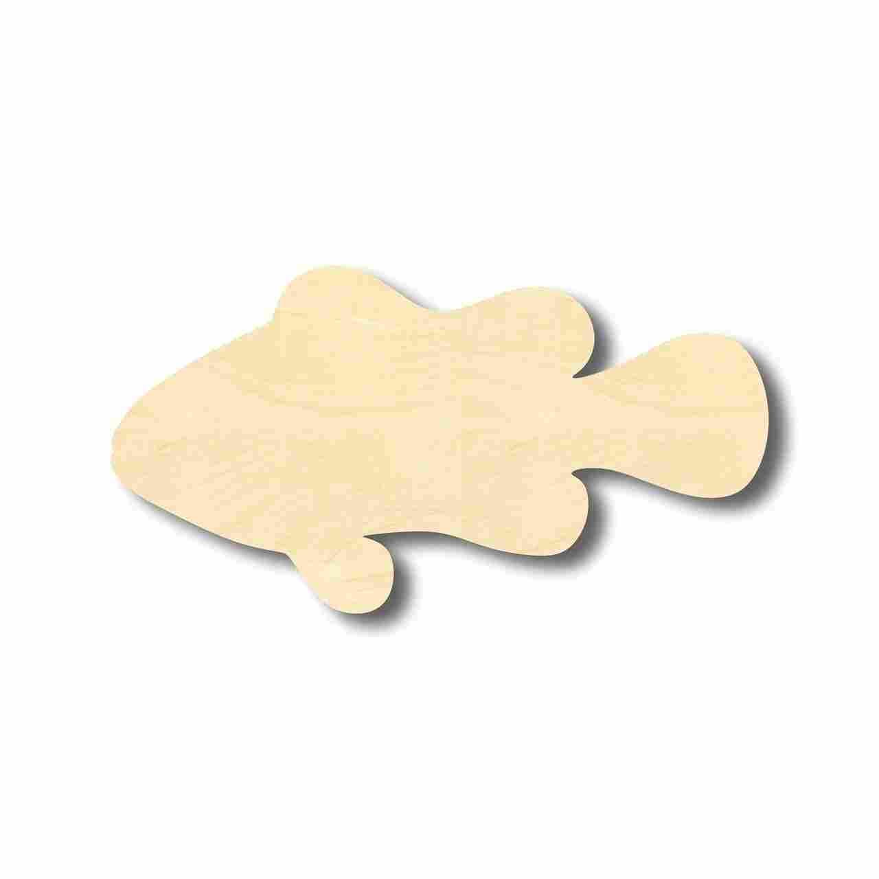 Unfinished Wooden Clownfish Shape - Ocean - Animal - Craft - up to 24" DIY-24 Hour Crafts