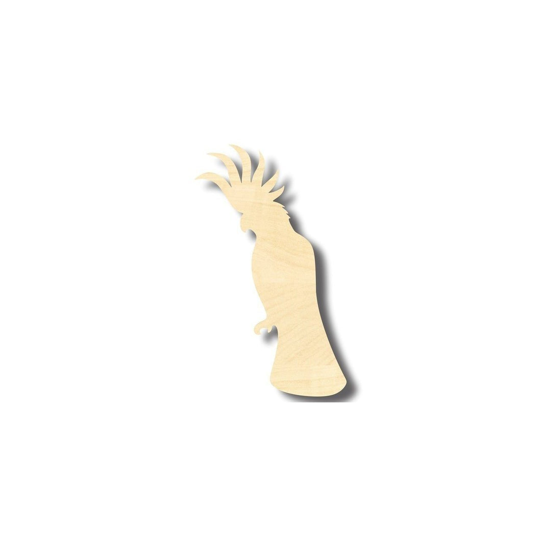 Unfinished Wooden Cockatoo Shape - Animal - Wildlife - Pet - Craft - up to 24