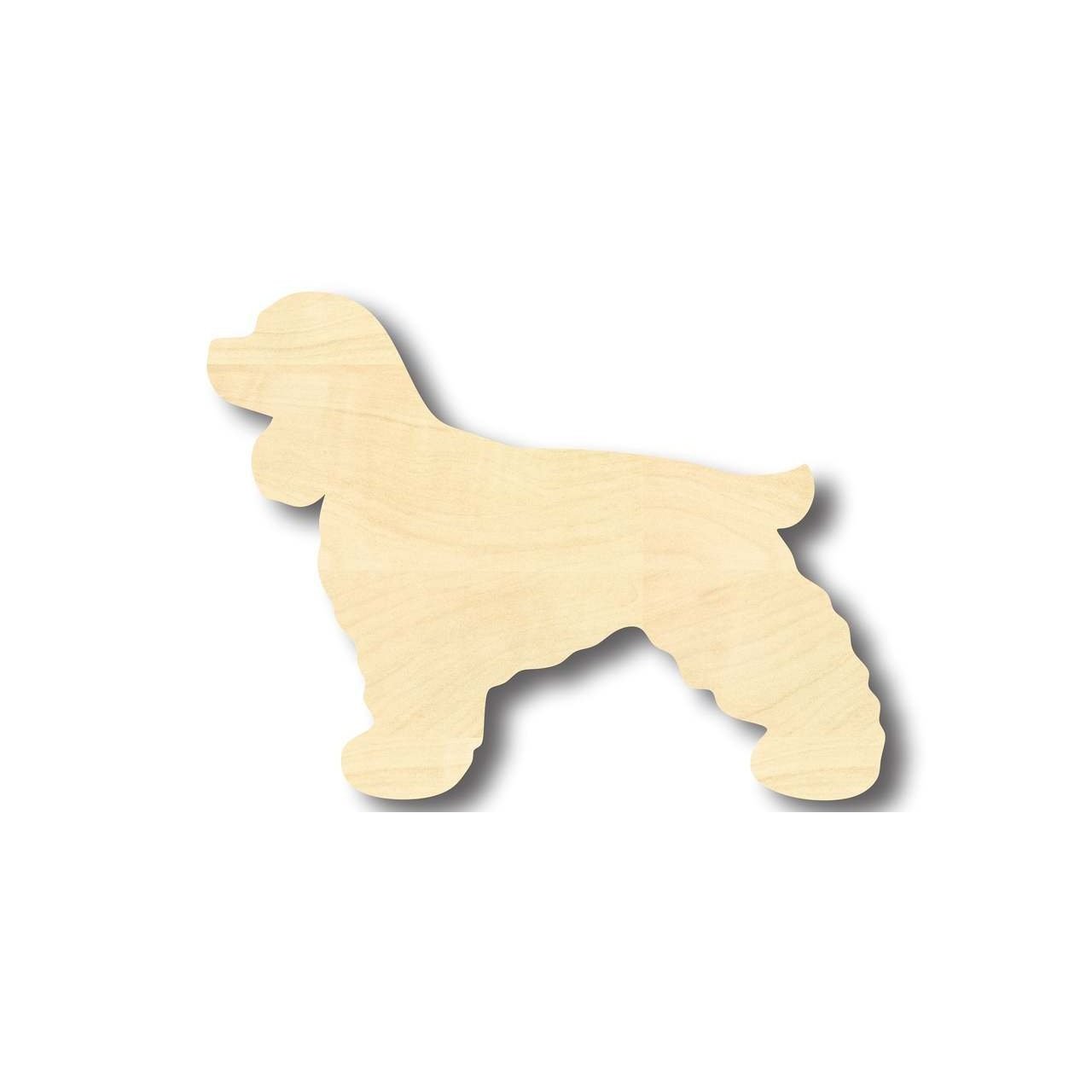 Unfinished Wooden Cocker Spaniel Dog Shape - Animal - Pet - Craft - up to 24