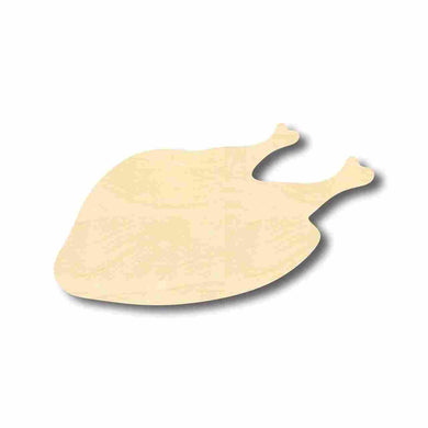 Unfinished Wooden Cooked Turkey Shape - Thanksgiving - Kitchen - Food - Craft - up to 24