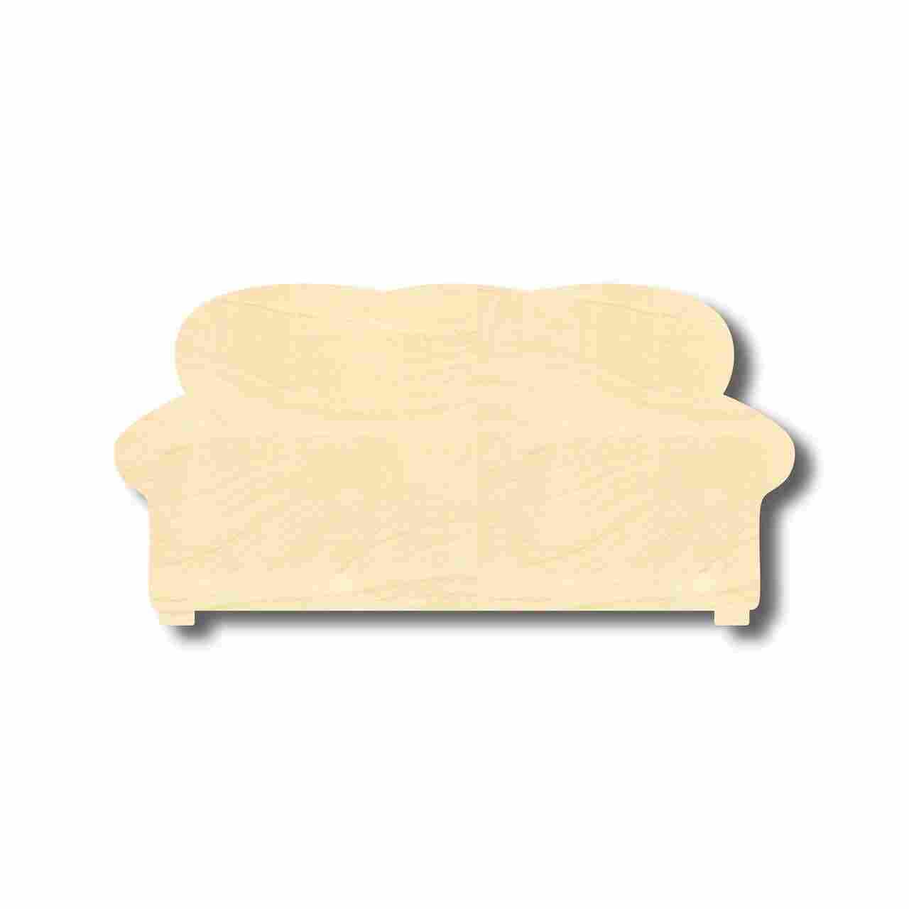 Unfinished Wooden Couch Shape - Home - Craft - up to 24" DIY-24 Hour Crafts